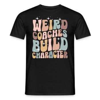 Weird Coaches Form Character Coach - Men's T-Shirt - black - Front - AI Model Male 178 light (178cm)