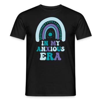 In Meiner Angst-ära Lustiges Überdenken - Männer T-Shirt - Schwarz - Vorne - AI Model Male 178 light (178cm)
