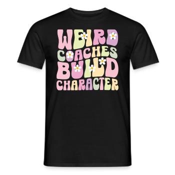 Weird Coaches Form Character Trainers - Men's T-Shirt - black - Front - AI Model Male 178 light (178cm)