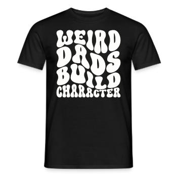 Papas bizarres Maquillage Personnage Drôle Papa - T-shirt homme - noir - Devant - AI Model Male 178 light (178cm)