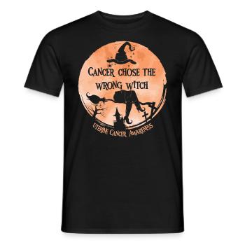 Krebs Hexe Pfirsich Gebärmutterkrebs - Männer T-Shirt - Schwarz - Vorne - AI Model Male 178 light (178cm)