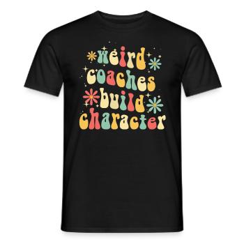 Weird Coaches Form Character Coach - Men's T-Shirt - black - Front - AI Model Male 178 light (178cm)