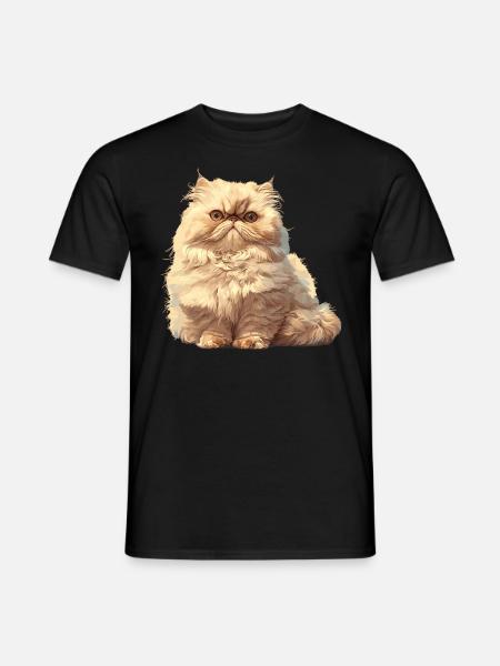 Persian Cat Perserkatze - Men's T-Shirt - black