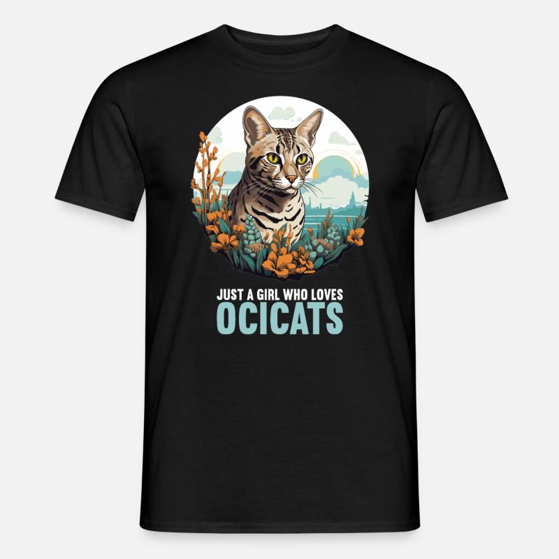 Ocicat Kitten Ocicat Cat - Men's T-Shirt - black