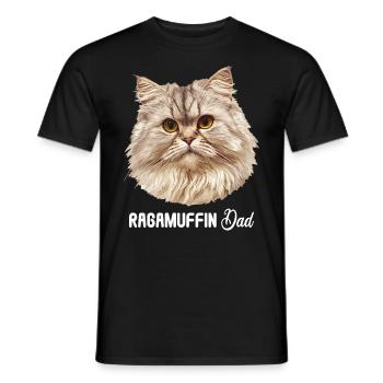 Ragamuffin Chaton Ragamuffin Chat - T-shirt homme - noir - Devant - AI Model Male 178 light (178cm)