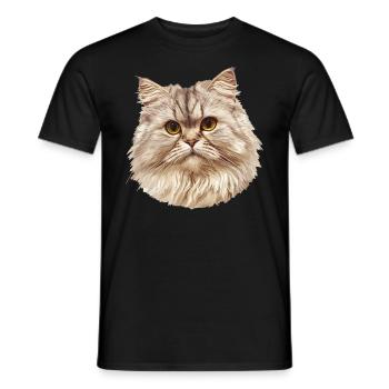 Ragamuffin Chaton Ragamuffin Chat - T-shirt homme - noir - Devant - AI Model Male 178 light (178cm)