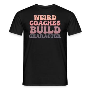 Weird Coaches Form Character Coach - Men's T-Shirt - black - Front - AI Model Male 178 light (178cm)