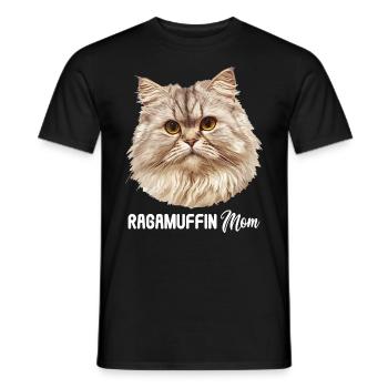 Ragamuffin Chaton Ragamuffin Chat - T-shirt homme - noir - Devant - AI Model Male 178 light (178cm)