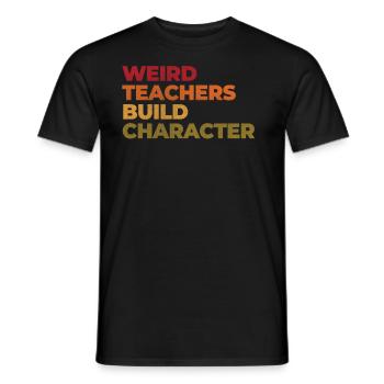 Enseignants étranges Enseignants drôles d’école - T-shirt homme - noir - Devant - AI Model Male 178 light (178cm)