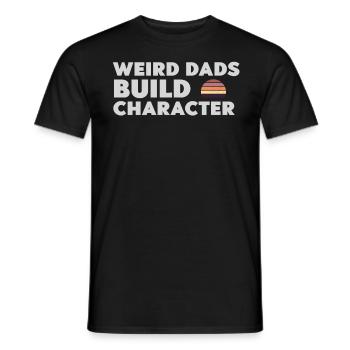 Papas bizarres Maquillage Personnage Drôle Papa - T-shirt homme - noir - Devant - AI Model Male 178 light (178cm)