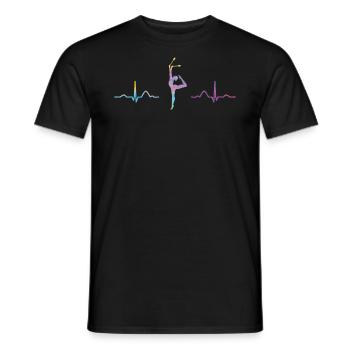 Clubs de gymnastique ECG Gymnastique rythmique - T-shirt homme - noir - Devant - AI Model Male 178 light (178cm)