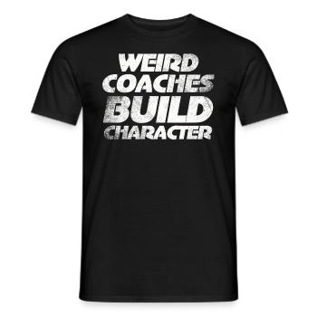 Weird Coaches Form Character Coach - Men's T-Shirt - black - Front - AI Model Male 178 light (178cm)