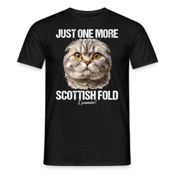 Scottish Fold Kätzchen Scottish Fold Katze - Männer T-Shirt - Schwarz - Vorne - AI Model Male 178 light (178cm)