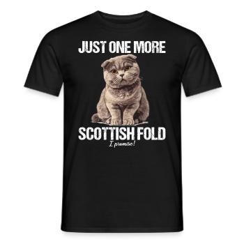 Scottish Fold Kätzchen Scottish Fold Katze - Männer T-Shirt - Schwarz - Vorne - AI Model Male 178 light (178cm)