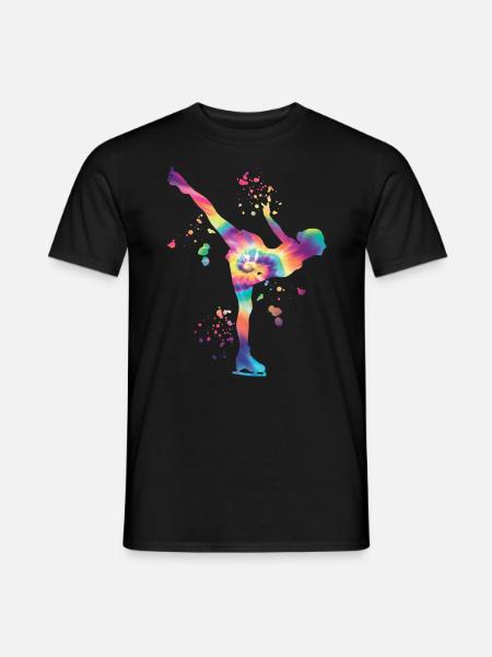 Eiskunstläufer Schlittschuhlaufen Eiskunstlauf - Männer T-Shirt - Schwarz