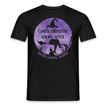 Le cancer a choisi le lymphome de Hodgkin - T-shirt homme - noir - Devant - AI Model Male 178 light (178cm)