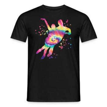 Eiskunstläufer Schlittschuhlaufen Eiskunstlauf - Männer T-Shirt - Schwarz - Vorne - AI Model Male 178 light (178cm)