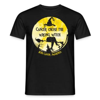 Crabe Sorcière Jaune Os Cancer Awarenes - T-shirt homme - noir - Devant - AI Model Male 178 light (178cm)