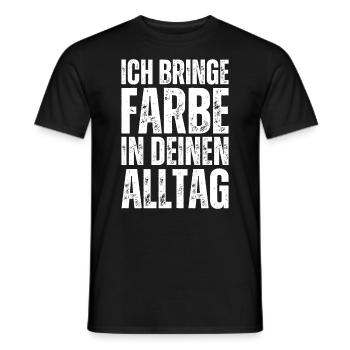I Bring Paint Painter Dad Varnisher - Men's T-Shirt - black - Front - AI Model Male 178 light (178cm)