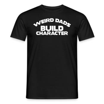 Papas bizarres Maquillage Personnage Drôle Papa - T-shirt homme - noir - Devant - AI Model Male 178 light (178cm)