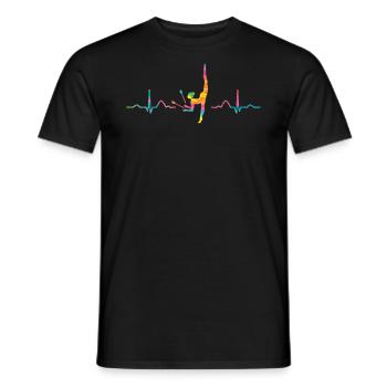 Clubs de gymnastique ECG Gymnastique rythmique - T-shirt homme - noir - Devant - AI Model Male 178 light (178cm)