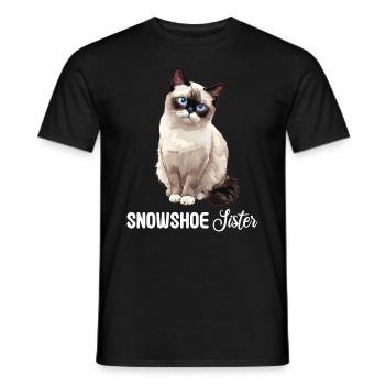 Chaton raquette Chat raquette - T-shirt homme - noir - Devant - AI Model Male 178 light (178cm)