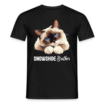 Chaton raquette Chat raquette - T-shirt homme - noir - Devant - AI Model Male 178 light (178cm)