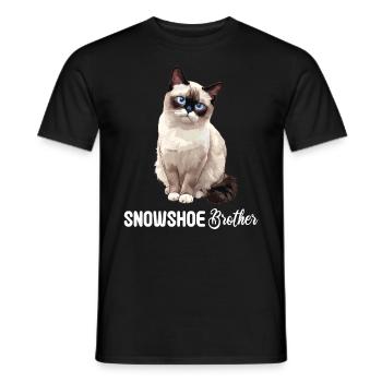 Chaton raquette Chat raquette - T-shirt homme - noir - Devant - AI Model Male 178 light (178cm)