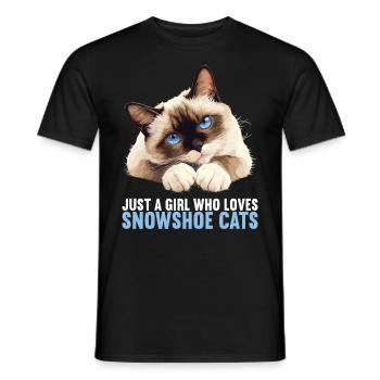 Chaton raquette Chat raquette - T-shirt homme - noir - Devant - AI Model Male 178 light (178cm)