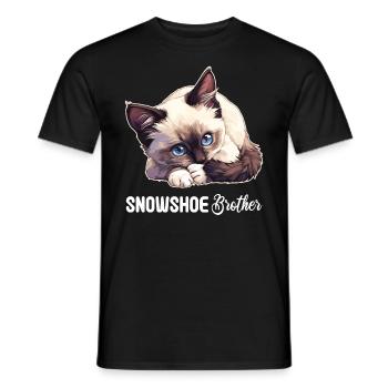 Chaton raquette Chat raquette - T-shirt homme - noir - Devant - AI Model Male 178 light (178cm)