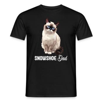 Chaton raquette Chat raquette - T-shirt homme - noir - Devant - AI Model Male 178 light (178cm)