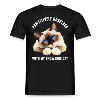 Chaton raquette Chat raquette - T-shirt homme - noir - Devant - AI Model Male 178 light (178cm)