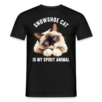 Chaton raquette Chat raquette - T-shirt homme - noir - Devant - AI Model Male 178 light (178cm)