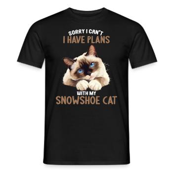 Chaton raquette Chat raquette - T-shirt homme - noir - Devant - AI Model Male 178 light (178cm)