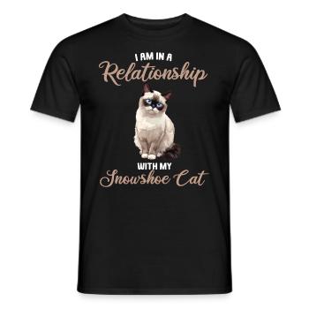 Chaton raquette Chat raquette - T-shirt homme - noir - Devant - AI Model Male 178 light (178cm)