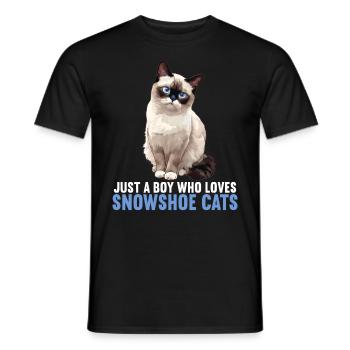 Chaton raquette Chat raquette - T-shirt homme - noir - Devant - AI Model Male 178 light (178cm)