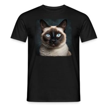 Chaton raquette Chat raquette - T-shirt homme - noir - Devant - AI Model Male 178 light (178cm)