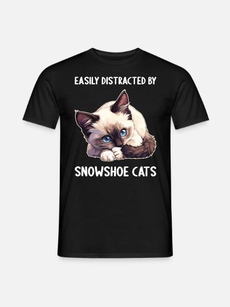 Snowshoe Kitten Snowshoe Cat - Men's T-Shirt - black