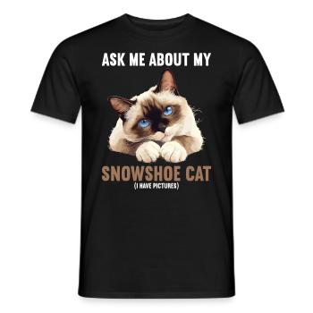 Chaton raquette Chat raquette - T-shirt homme - noir - Devant - AI Model Male 178 light (178cm)