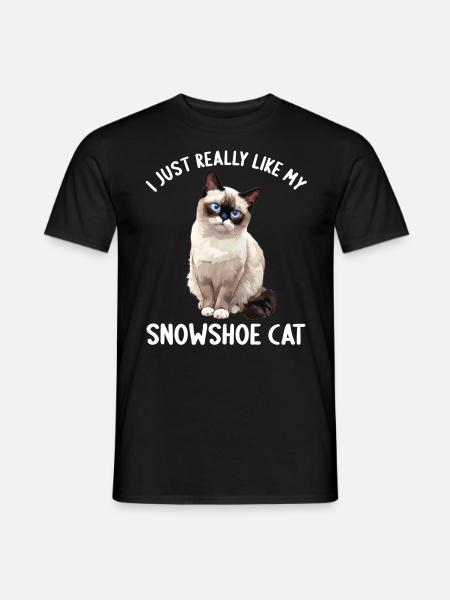 Snowshoe Kitten Snowshoe Cat - Men's T-Shirt - black
