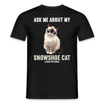 Chaton raquette Chat raquette - T-shirt homme - noir - Devant - AI Model Male 178 light (178cm)