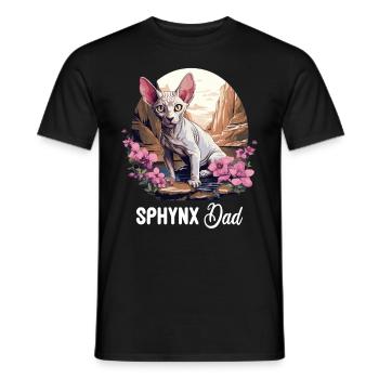 Sphynx Kätzchen Sphynx Katze - Männer T-Shirt - Schwarz - Vorne - AI Model Male 178 light (178cm)