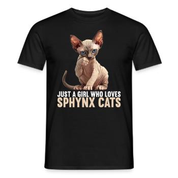 Sphynx Kätzchen Sphynx Katze - Männer T-Shirt - Schwarz - Vorne - AI Model Male 178 light (178cm)