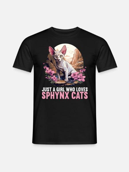 Sphynx Kitten Sphynx Cat - Men's T-Shirt - black