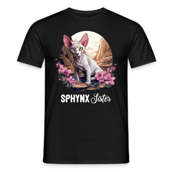 Sphynx Kitten Sphynx Cat - Men's T-Shirt - black - Front - AI Model Male 178 light (178cm)