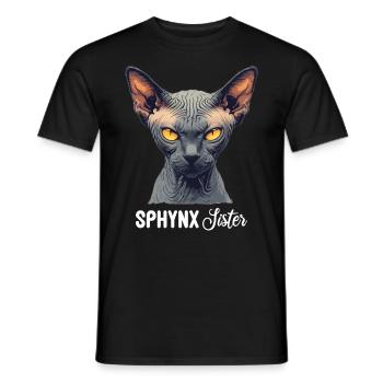 Sphynx Kätzchen Sphynx Katze - Männer T-Shirt - Schwarz - Vorne - AI Model Male 178 light (178cm)