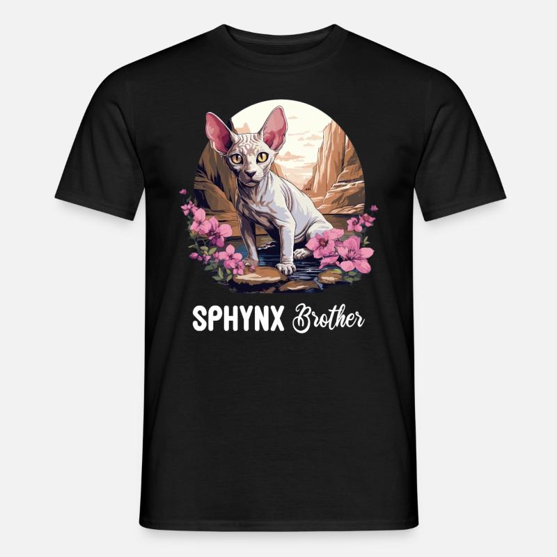 Sphynx Kätzchen Sphynx Katze - Männer T-Shirt - Schwarz
