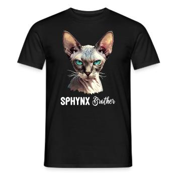 Sphynx Kitten Sphynx Cat - Men's T-Shirt - black - Front - AI Model Male 178 light (178cm)