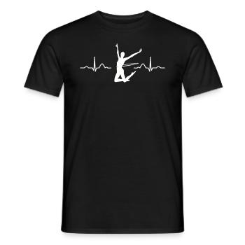 Gymnastique rythmique - T-shirt homme - noir - Devant - AI Model Male 178 light (178cm)
