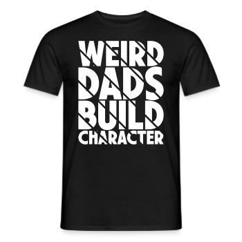 Papas bizarres Maquillage Personnage Drôle Papa - T-shirt homme - noir - Devant - AI Model Male 178 light (178cm)